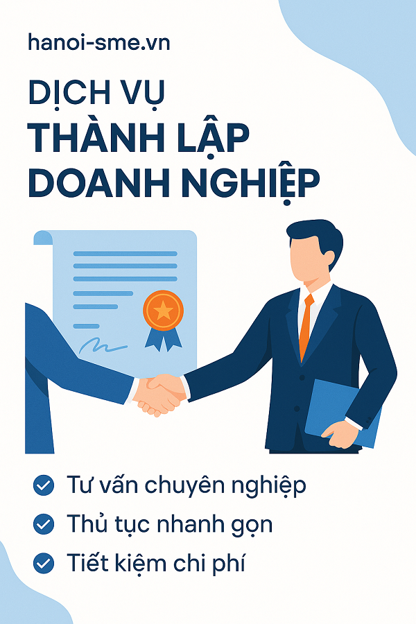 Dịch vụ thành lập doanh nghiệp tại hanoi-sme.vn